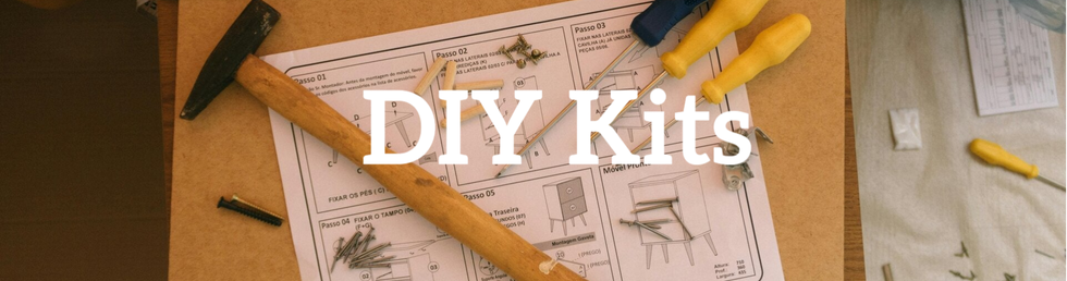 Everything you need for a DIY project—hammer, screwdrivers, and step-by-step directions.
