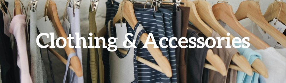 An elegant assortment of clothing items displayed for sale in a boutique setting.