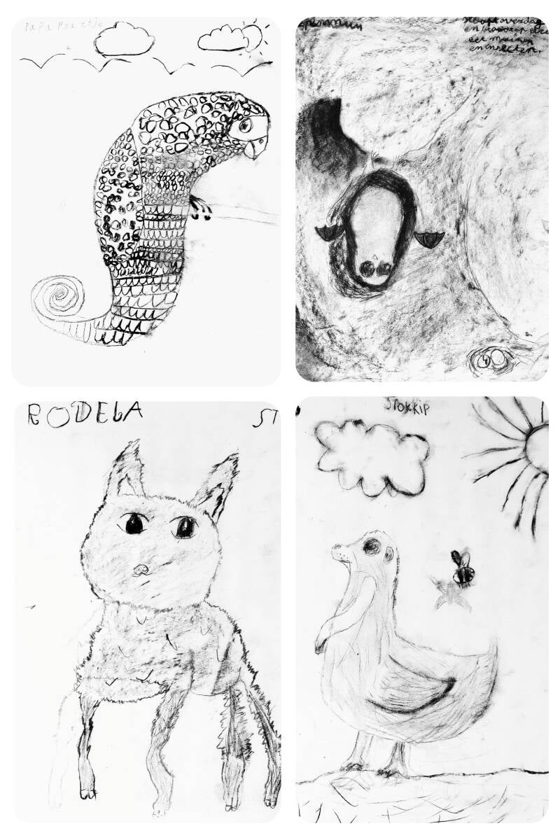 tekenles kinderen fantasiedieren