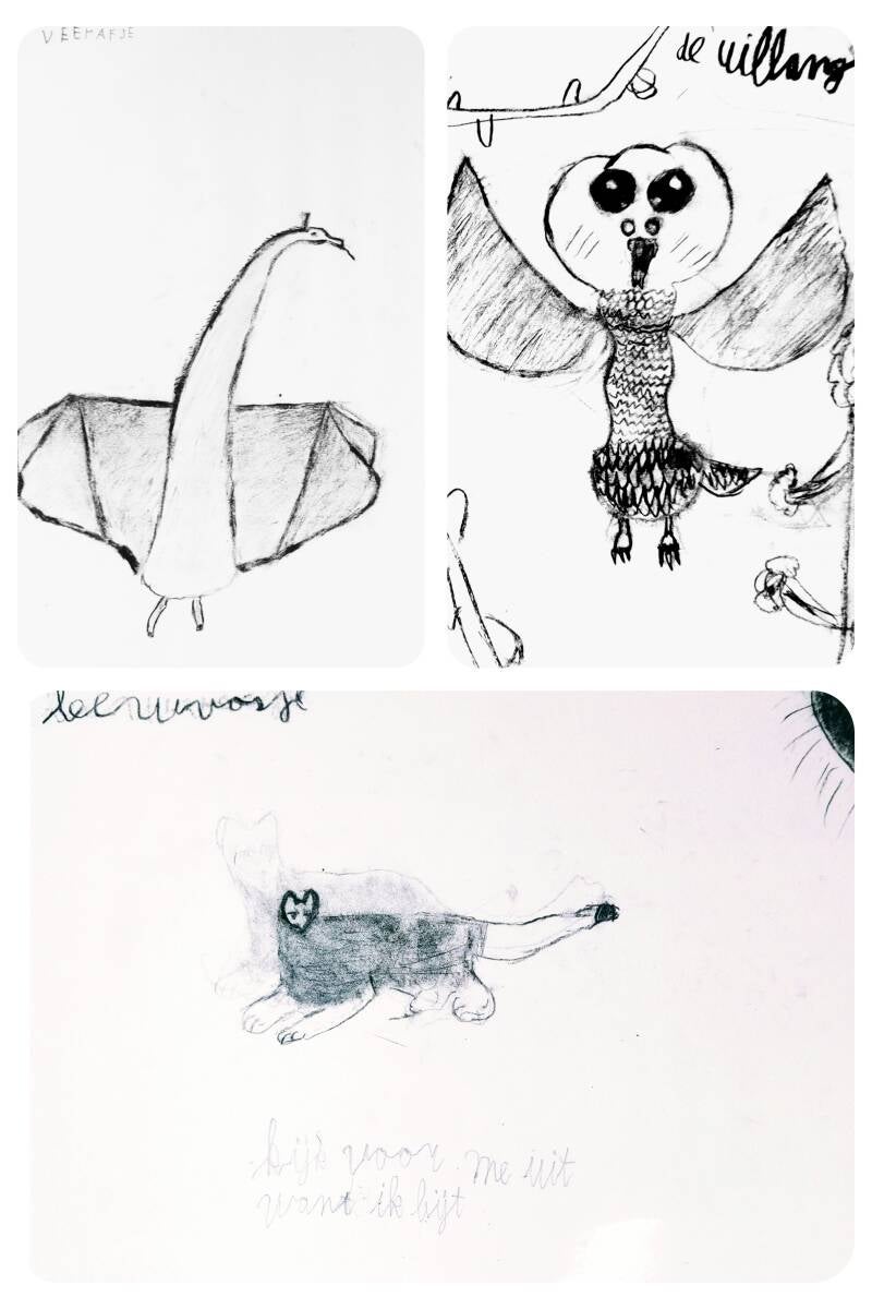 tekenles kinderen fantasiedieren