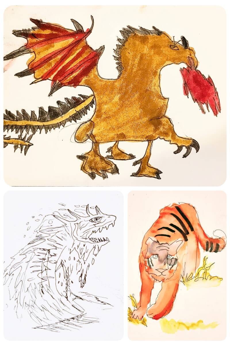 draken tekenen tekenles kinderen