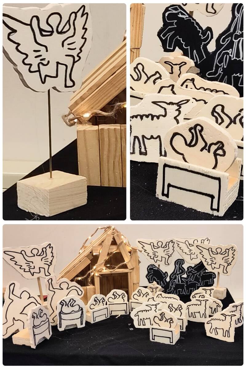 Keith Haring tekenen kinderen kerst