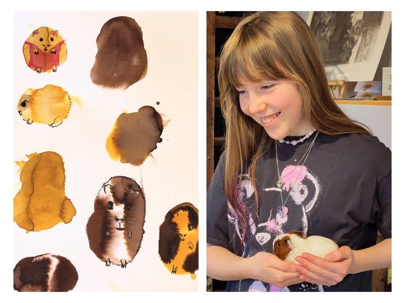 tekenles kinderen cavia tekenen