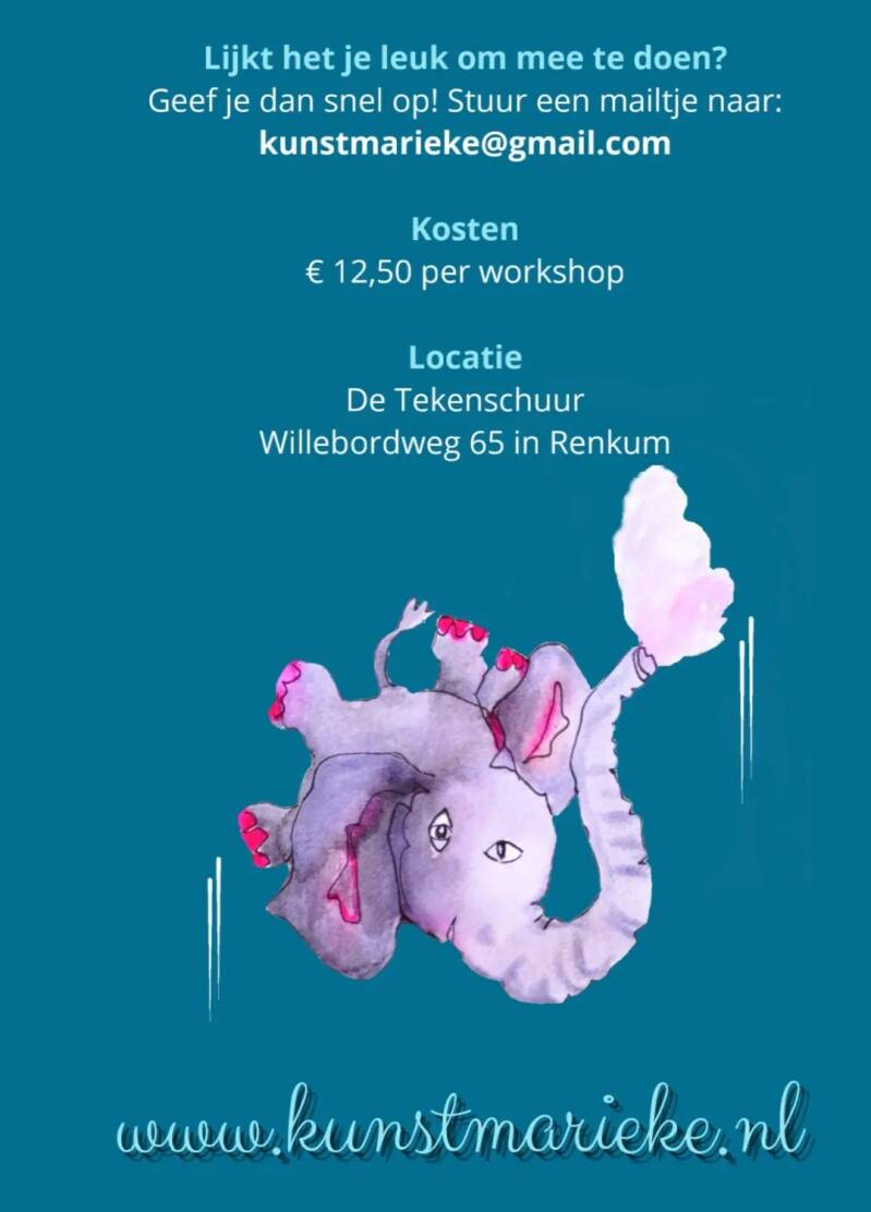 tekenles kinderen zomerworkshop