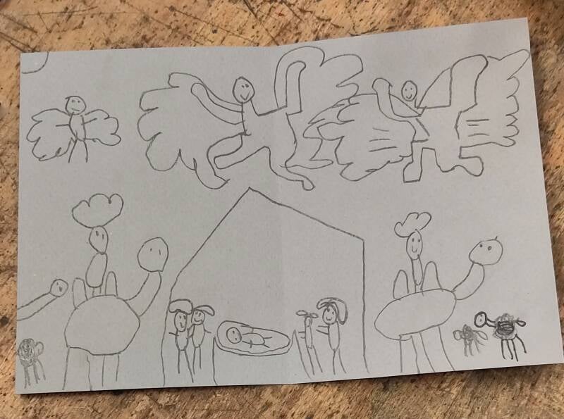 Kerstkaarten Keith Haring 