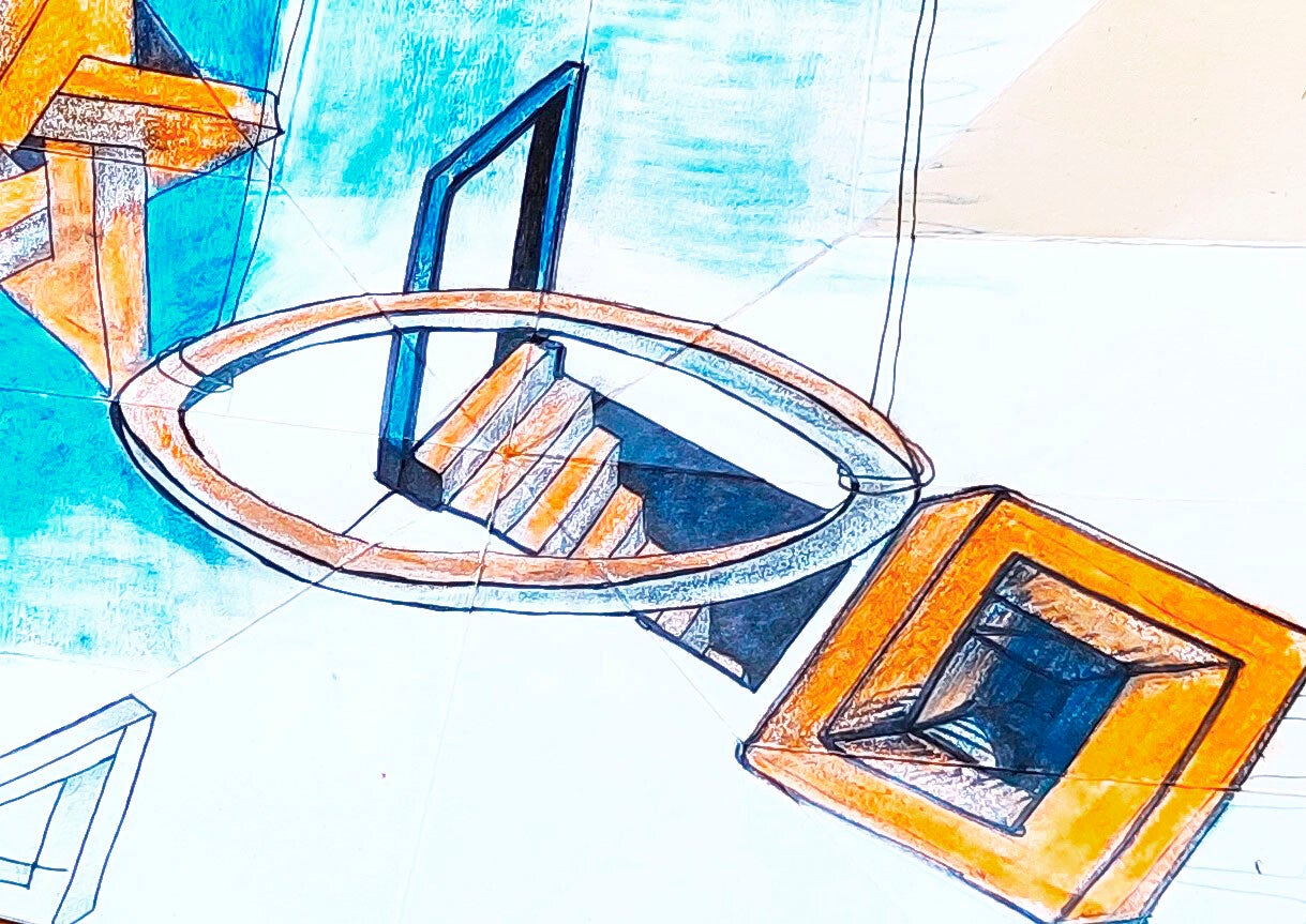 tekening surrealistisch