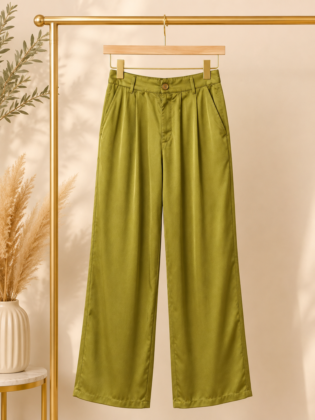 Olivaceous Small Satiny Pants