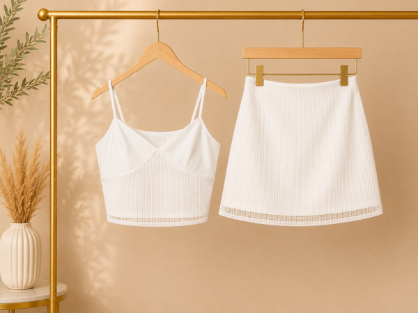 Le Lis Small Crop Top & Skirt Set