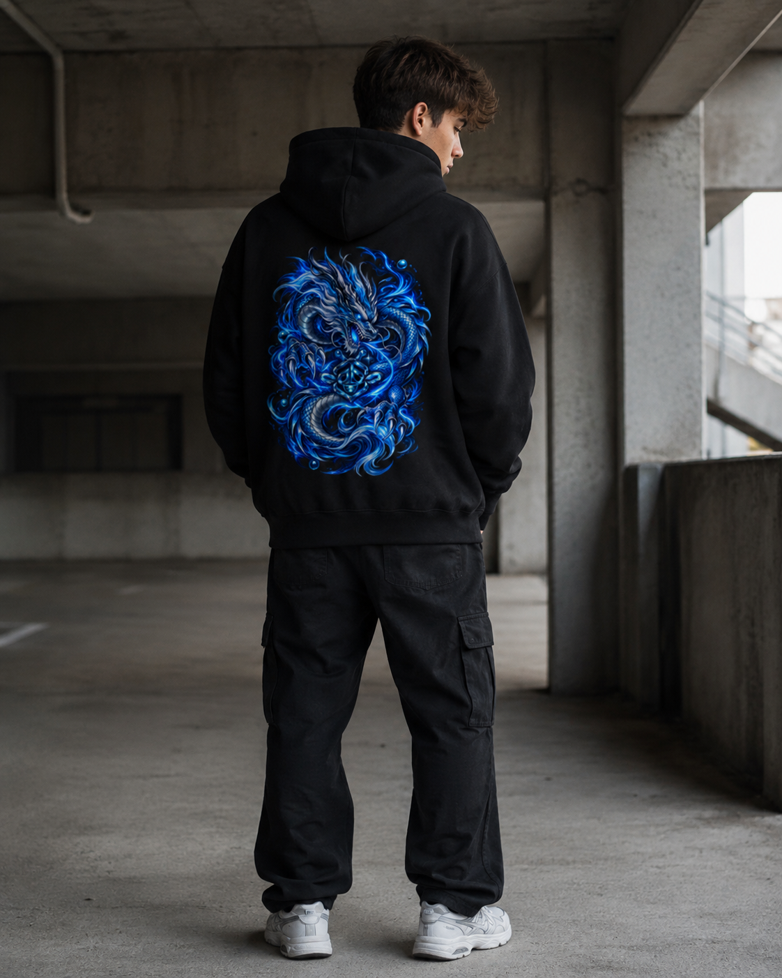 Hoodie Männer Japanischer Drache Streetwear