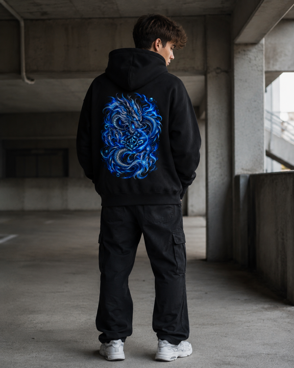 Hoodie Männer Japanischer Drache Streetwear