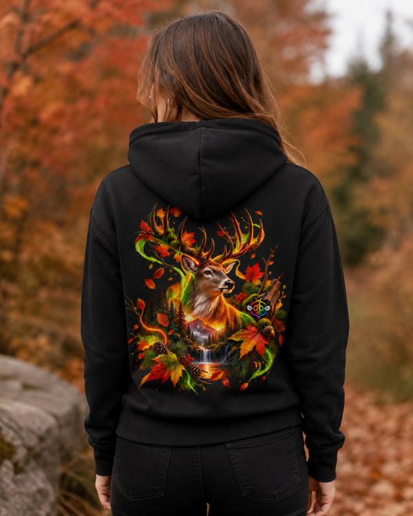 Hoody Damen Herbst trifft Wildnis