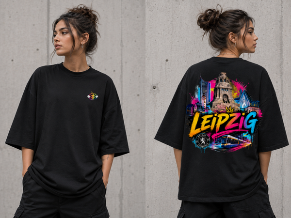 oversized. unsisex, Leipzig schwarz