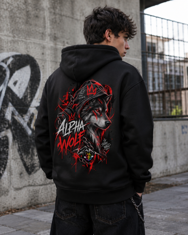 Hoodie Herren Alpha-Wolf