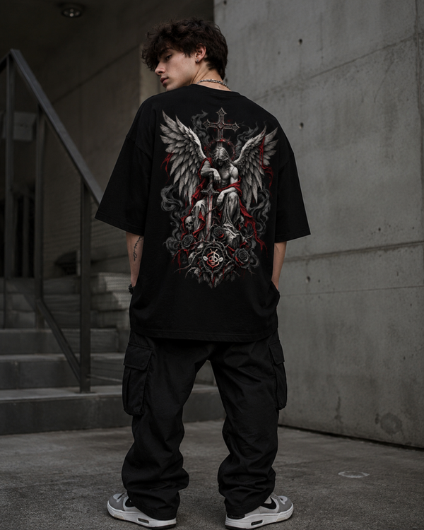 Dark Angel Oversize Shirt – Gothic Streetwear