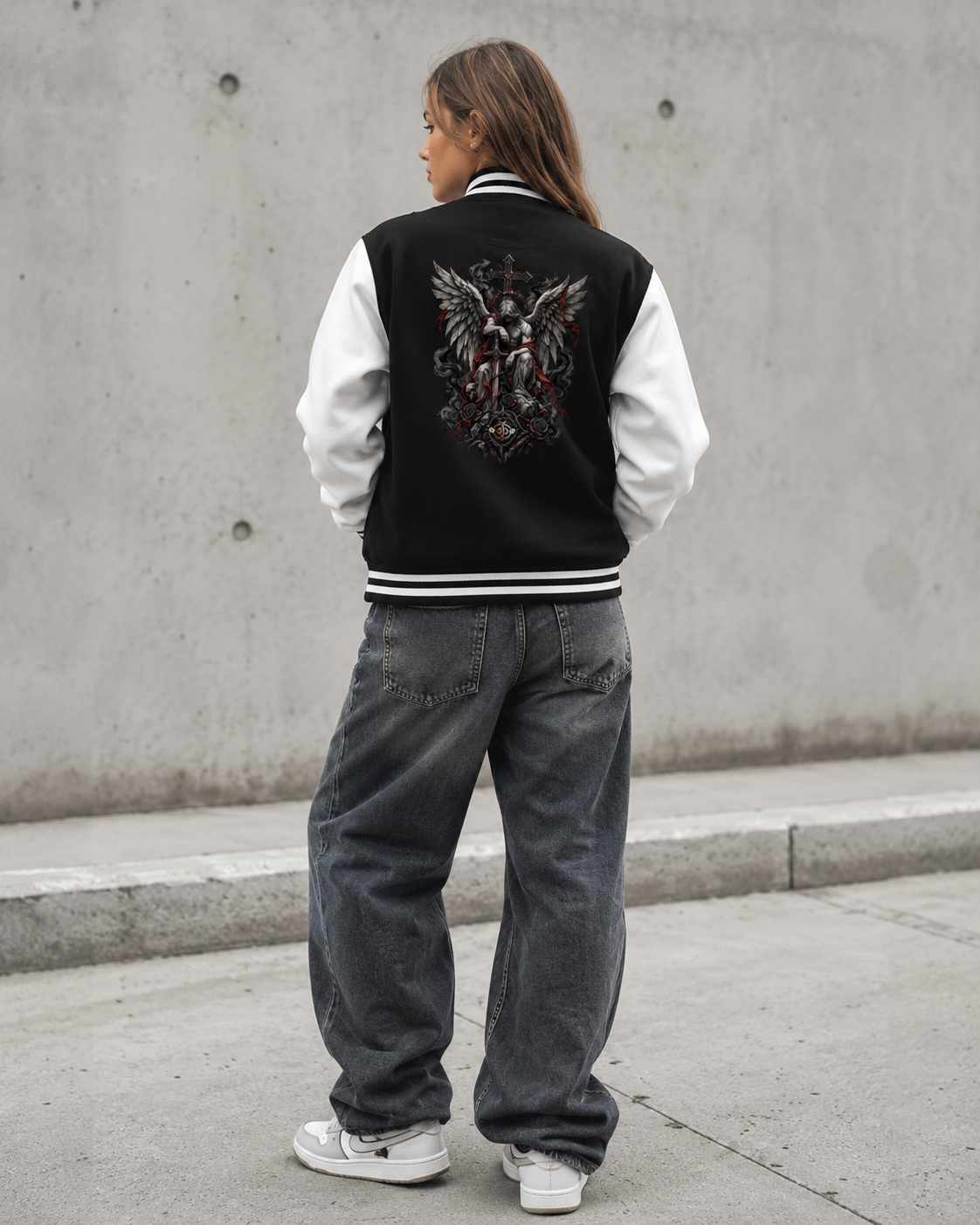Collegejacke Unisex Dark Angel Streetwear