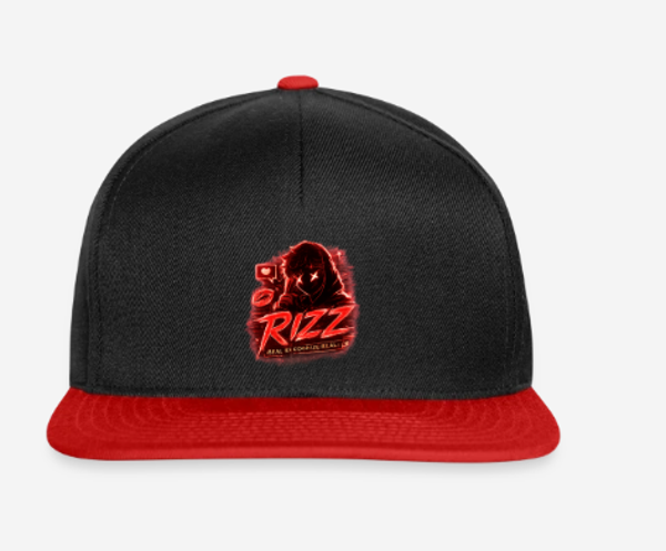 Old scool cap one size rot, gestickt