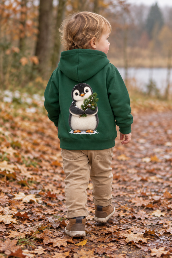 Kinder Hoodie- Kleiner Pinguin