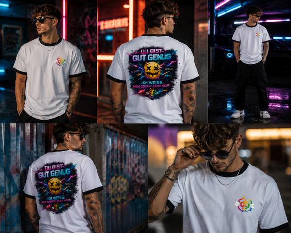SHIRT mit saum / du bist gut genug / Herren