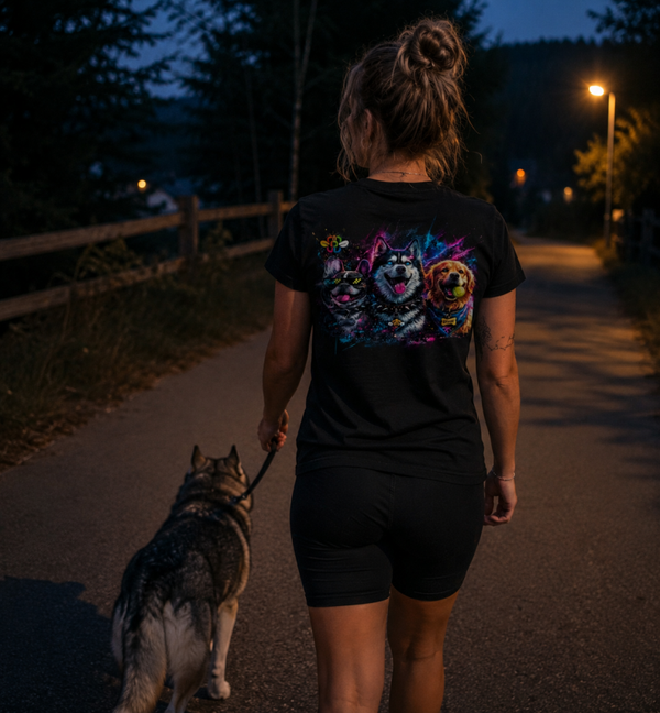 Klassisches Damen Shirt < Hunde, Dogs >