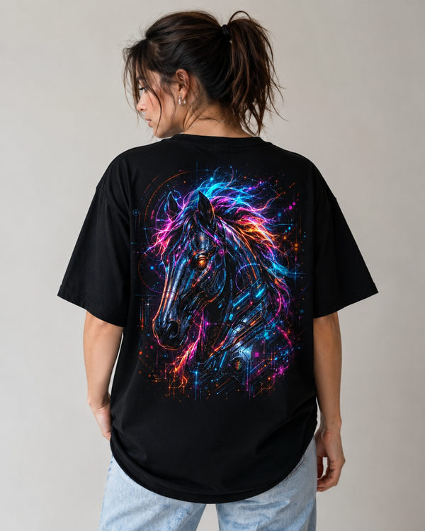 Oversize shirt unisex schwarz *CYBERMANE*