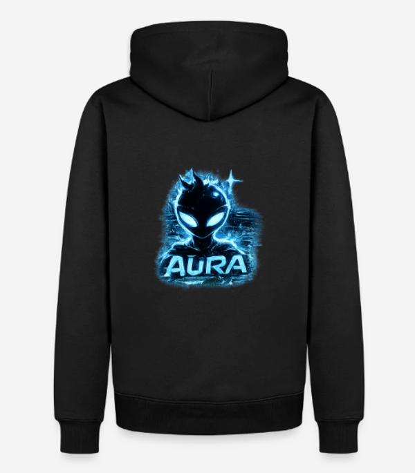 Bio Baumwolle Hoody Blau