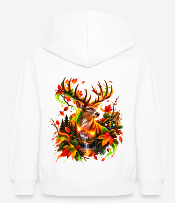 Kinder Hoodie Herbstliches Reh