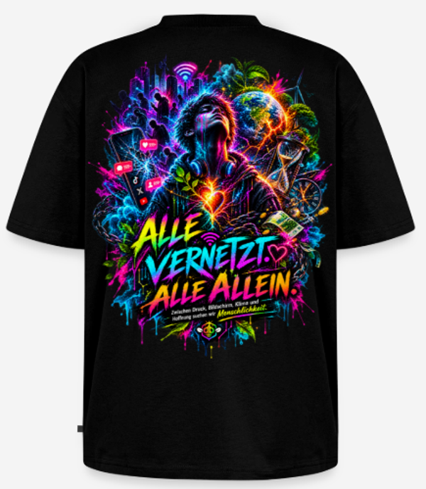 unisex Oversize Shirt Alle Vernetzt
