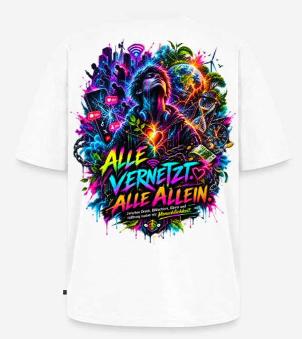 Oversized unisex Shirt Alles Vernetzt