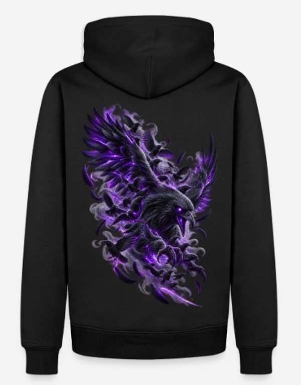 ENKARASU – Ember Raven Herren Hoodie Streetwear