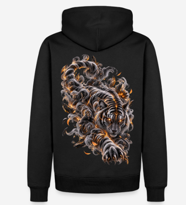 REIKOTORA – Ghost Tiger Herren Hoodie Streatwear