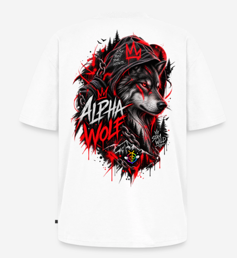 Oversized T-Shirt Unisex Alpha Wolf
