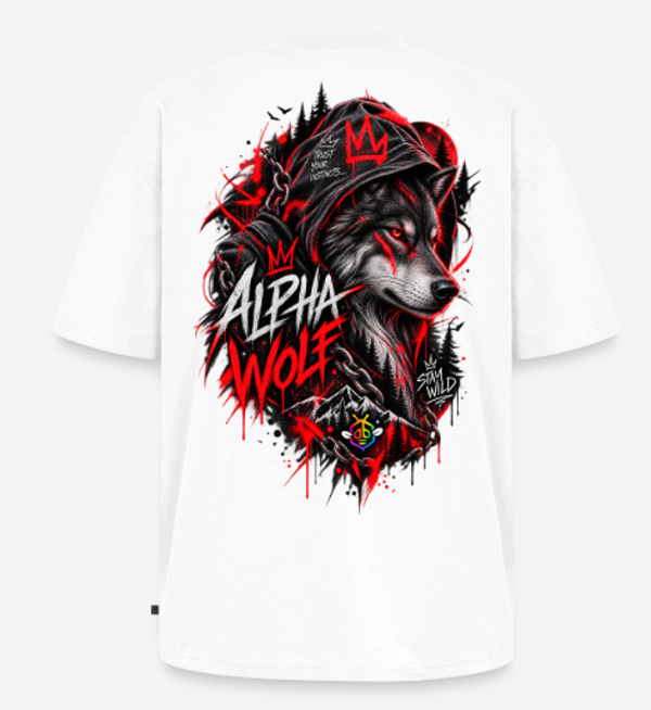 Oversized T-Shirt Unisex Alpha Wolf