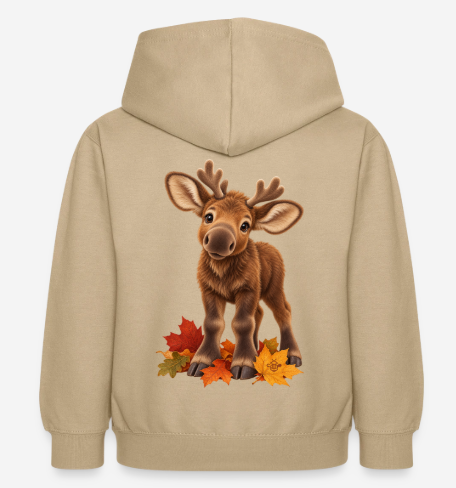 Kinder Hoodie- kleiner Elch