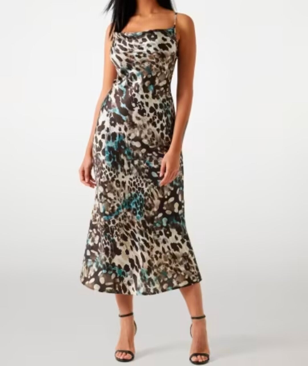 GUESS satin midikleid