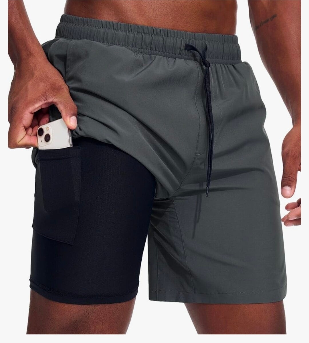 Short Herren Grau