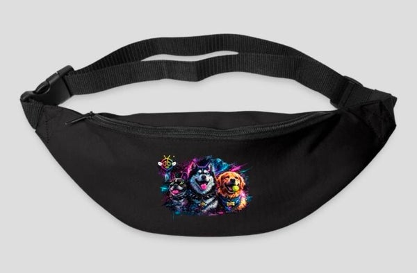 Buchtasche schwarz Hund ,Dog