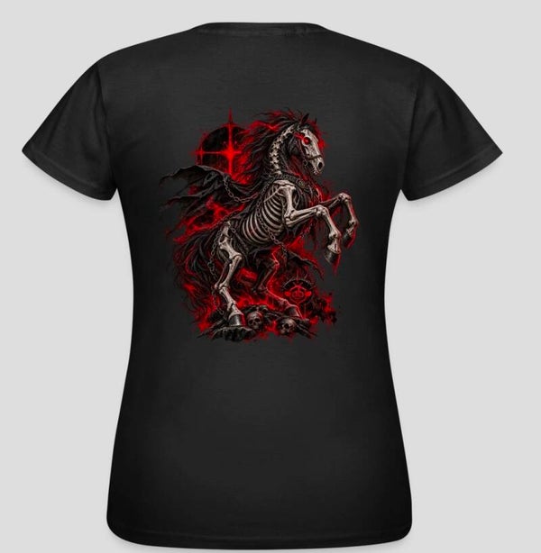 T-shirt Damen Gothic-Pferd Streetwear