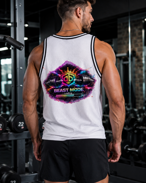 Basketballtrikot Beast Mode Weiß