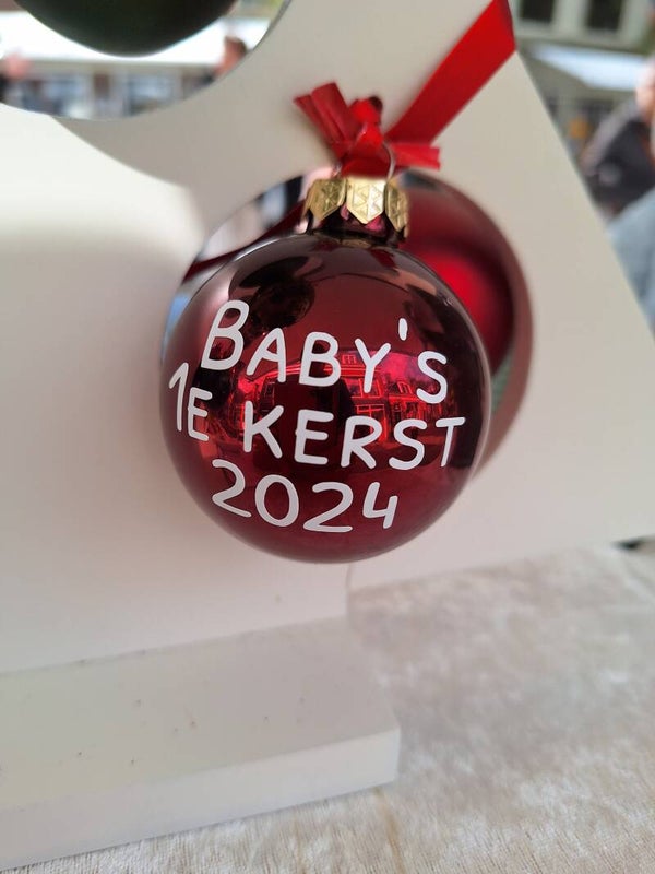 Kerstballen baby's 1e kerst