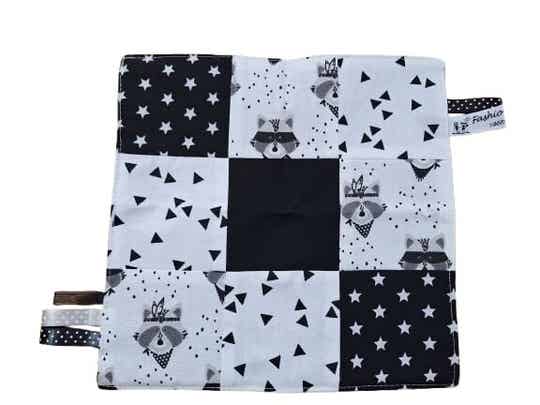 Knisperdoekje zwart/wit