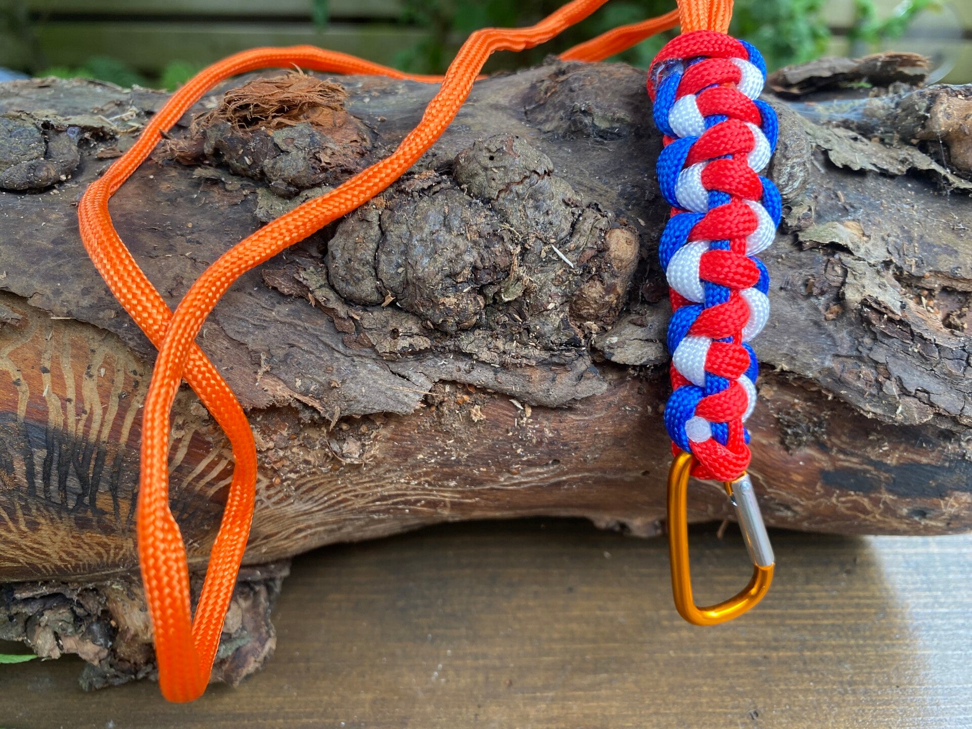 Art31. Keycord oranje rood wit blauw