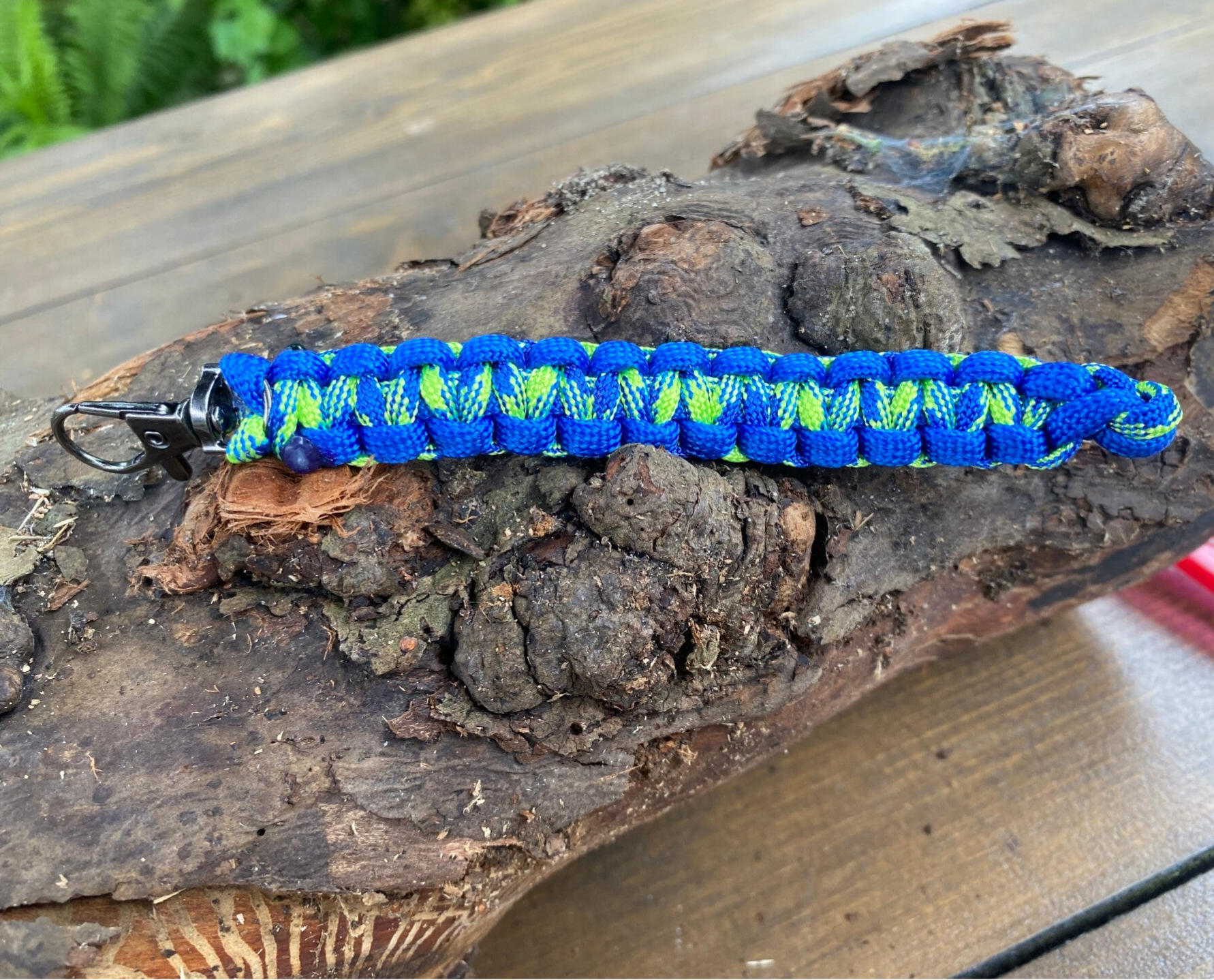 Art35. Sleutelhanger blauw groen