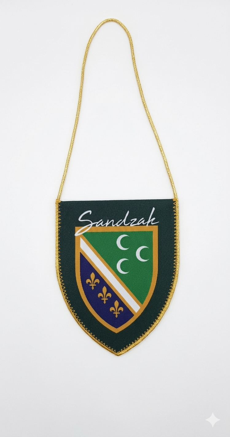 Privezak natpis i grb Sandžaka