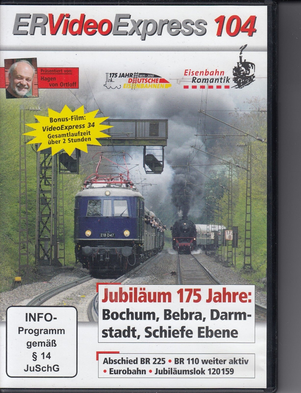 Eisenbahn Romantik Videoexpress 104 DVD FSK 0