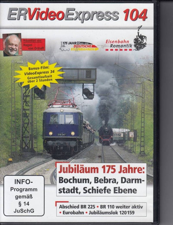 Eisenbahn Romantik Videoexpress 104 DVD FSK 0