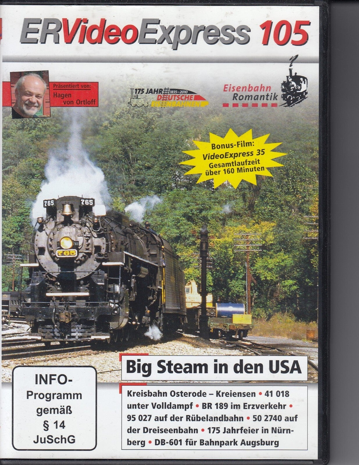 Eisenbahn Romantik Videoexpress 105 DVD FSK 0