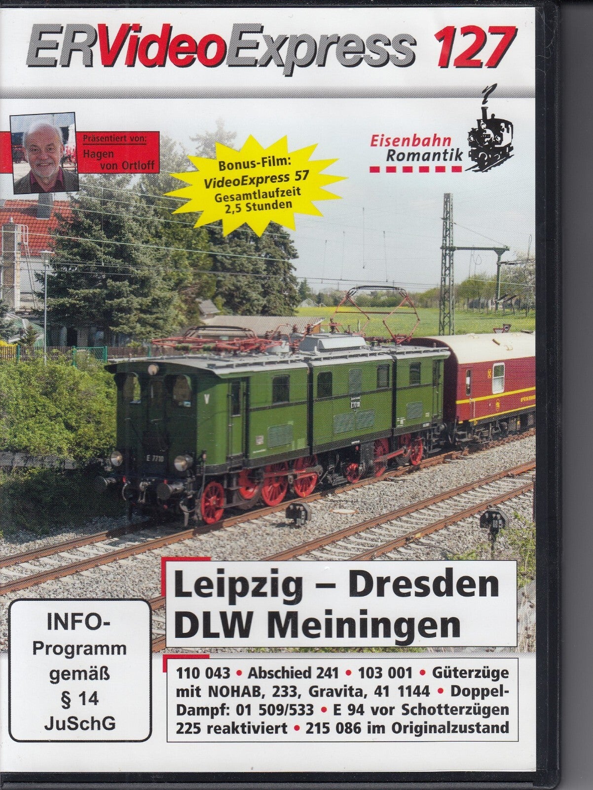 Eisenbahn Romantik Videoexpress 127 DVD FSK 0