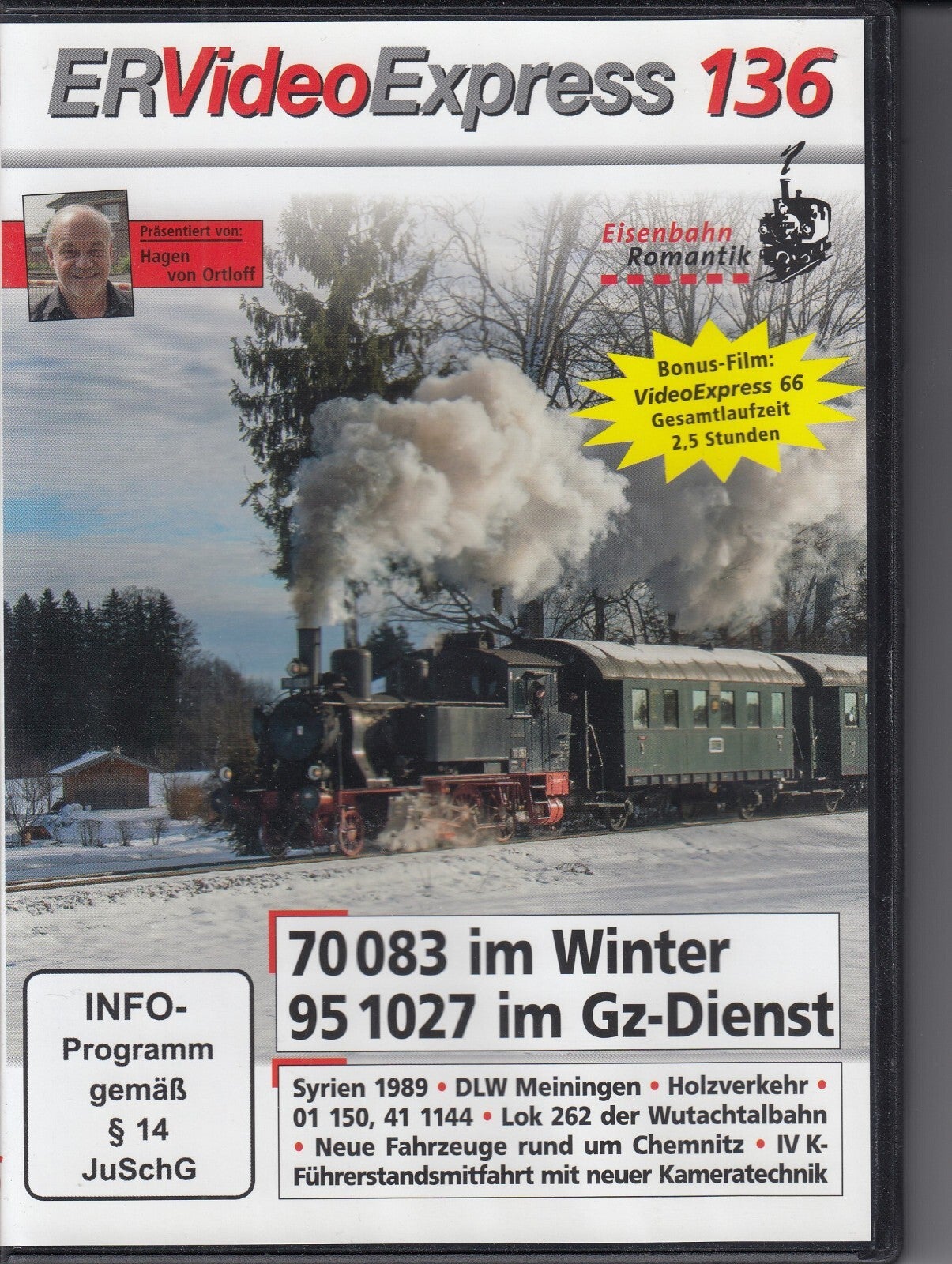 Eisenbahn Romantik Videoexpress 136 DVD FSK 0