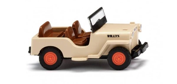 Wiking 1:87 001001 Willys Jeep CJ-3A - elfenbeinbeige