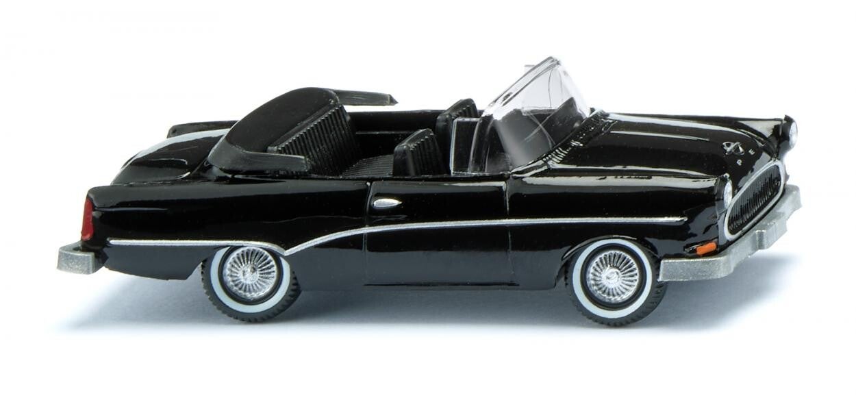 Wiking 1:87 008038 Opel Rekord P1 Cabrio - schwarz